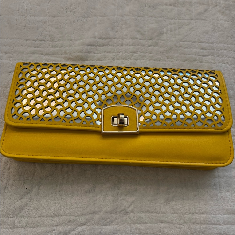 MMS Design Studio Yellow Clutch Bag